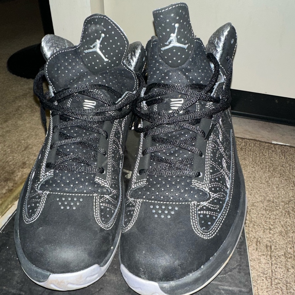 Jordan Black and Gray Sneakers